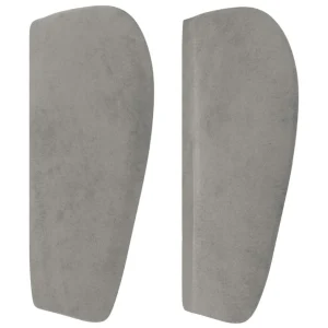 marque pas cher VidaXL Tête De Lit Avec Oreilles Gris Clair 103x23x78/88 Cm Velours 13
