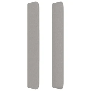 acheter VidaXL Tête De Lit Avec Oreilles Gris Clair 147x16x118/128 Cm Tissu 13