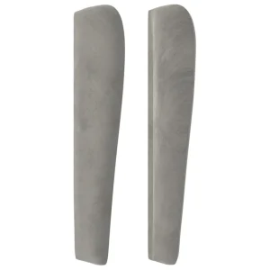 garantis authentique VidaXL Tête De Lit Avec Oreilles Gris Clair 147x23x118/128 Cm Velours 13