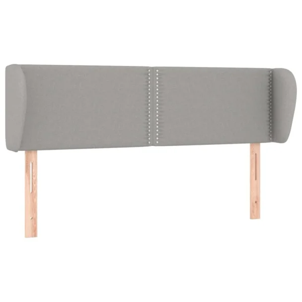 VidaXL Tête De Lit Avec Oreilles Gris Clair 147x23x78/88 Cm Tissu france en ligne 3