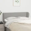 VidaXL Tête De Lit Avec Oreilles Gris Clair 147x23x78/88 Cm Tissu achat pas cher 17