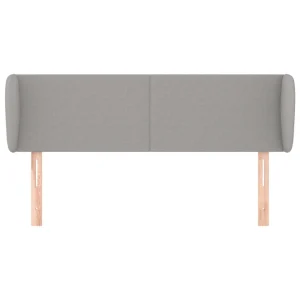 VidaXL Tête De Lit Avec Oreilles Gris Clair 147x23x78/88 Cm Tissu achat pas cher 11