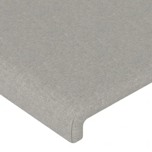 VidaXL Tête De Lit Avec Oreilles Gris Clair 147x23x78/88 Cm Tissu achat pas cher 15
