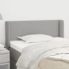 mode VidaXL Tête De Lit Avec Oreilles Gris Clair 93x16x78/88 Cm Tissu 16