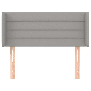 remise en ligne VidaXL Tête De Lit Avec Oreilles Gris Clair 93x16x78/88 Cm Tissu 11