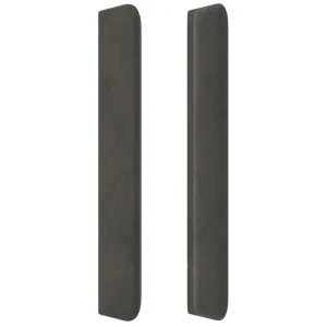 VidaXL Tête De Lit Avec Oreilles Gris Foncé 103x16x118/128 Cm Velour… REMISE allant jusqu. 13