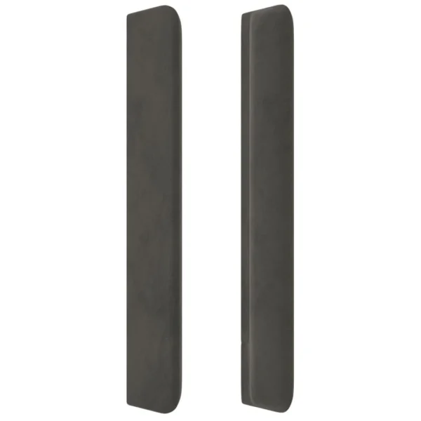 VidaXL Tête De Lit Avec Oreilles Gris Foncé 103x16x118/128 Cm Velour… REMISE allant jusqu. 5