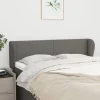 VidaXL Tête De Lit Avec Oreilles Gris Foncé 147x23x78/88 Cm Tissu Retour Facile et Gratuit 17