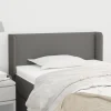 vente en ligne VidaXL Tête De Lit Avec Oreilles Gris Foncé 83x16x78/88 Cm Tissu 17