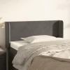 VidaXL Tête De Lit Avec Oreilles Gris Foncé 83x16x78/88 Cm Velours boutique pas cher 19