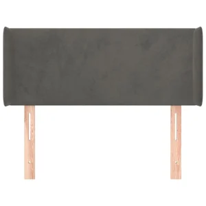 VidaXL Tête De Lit Avec Oreilles Gris Foncé 83x16x78/88 Cm Velours boutique pas cher 11