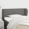 soldes magasin VidaXL Tête De Lit Avec Oreilles Gris Foncé 83x23x78/88 Cm Tissu 19