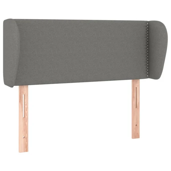 soldes magasin VidaXL Tête De Lit Avec Oreilles Gris Foncé 83x23x78/88 Cm Tissu 3