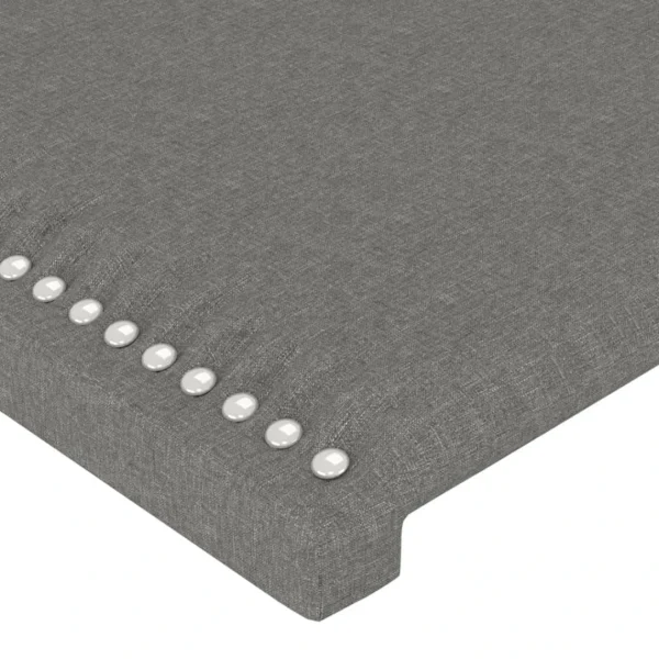 soldes magasin VidaXL Tête De Lit Avec Oreilles Gris Foncé 83x23x78/88 Cm Tissu 6