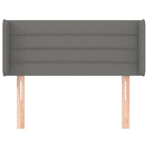 VidaXL Tête De Lit Avec Oreilles Gris Foncé 93x16x78/88 Cm Tissu Protections acheteurs 11