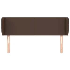 des prix incroyables VidaXL Tête De Lit Avec Oreilles Marron 147x23x78/88 Cm Similicuir 9