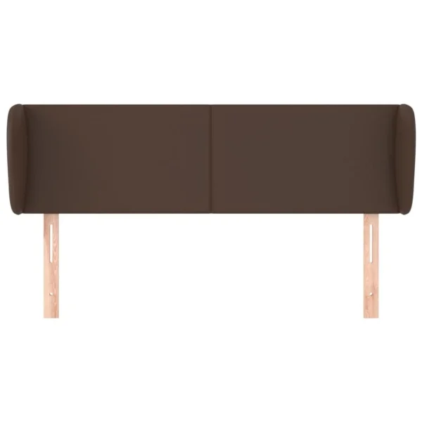 des prix incroyables VidaXL Tête De Lit Avec Oreilles Marron 147x23x78/88 Cm Similicuir 3