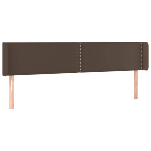 VidaXL Tête De Lit Avec Oreilles Marron 203x16x78/88 Cm Similicuir Prestation Et Rapide 3