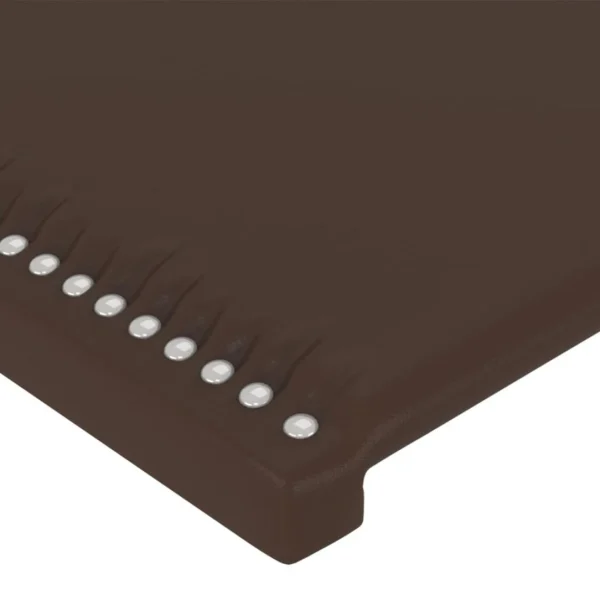 VidaXL Tête De Lit Avec Oreilles Marron 203x16x78/88 Cm Similicuir Prestation Et Rapide 6