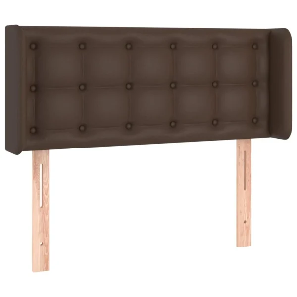VidaXL Tête De Lit Avec Oreilles Marron 93x16x78/88 Cm Similicuir Prestation Et Rapide 3