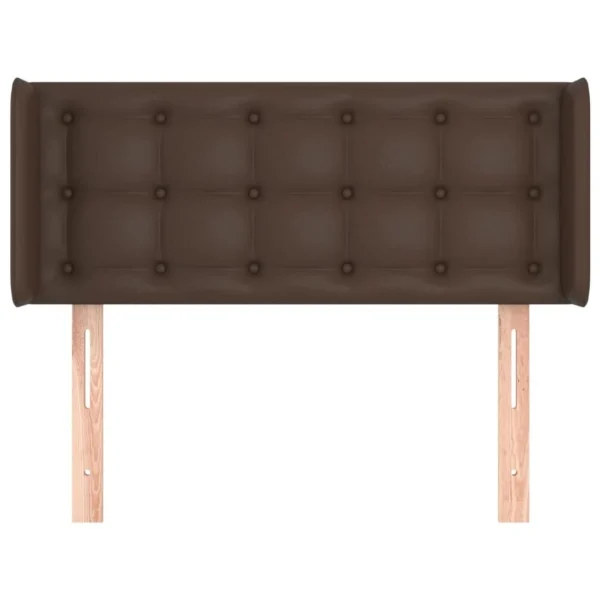 VidaXL Tête De Lit Avec Oreilles Marron 93x16x78/88 Cm Similicuir Prestation Et Rapide 4