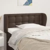 Prix très abordable VidaXL Tête De Lit Avec Oreilles Marron 93x23x78/88 Cm Similicuir 17