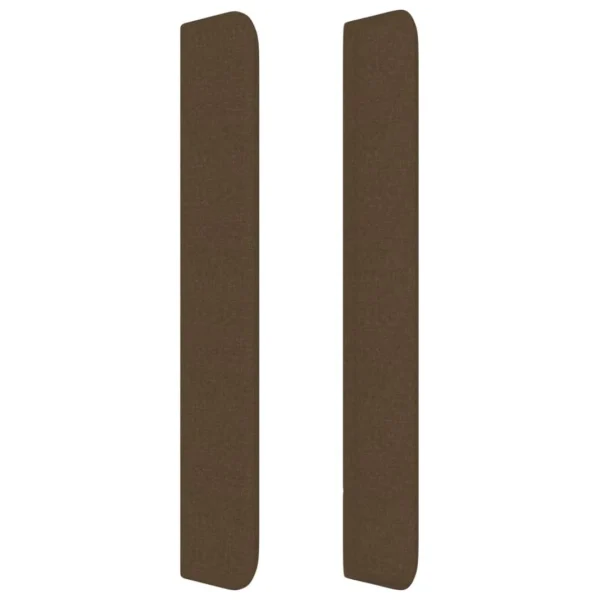acheter VidaXL Tête De Lit Avec Oreilles Marron Foncé 103x16x118/128 Cm Tiss… 5