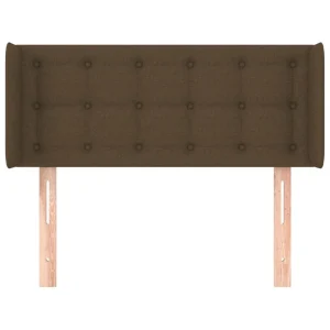 guranteed de qualité VidaXL Tête De Lit Avec Oreilles Marron Foncé 103x16x78/88 Cm Tissu 11