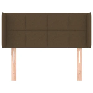 Achat VidaXL Tête De Lit Avec Oreilles Marron Foncé 103x16x78/88 Cm Tissu 11