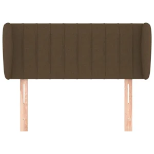 solde en ligne VidaXL Tête De Lit Avec Oreilles Marron Foncé 83x23x78/88 Cm Tissu 11