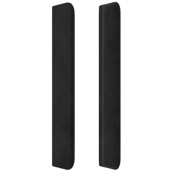 VidaXL Tête De Lit Avec Oreilles Noir 103x16x118/128 Cm Velours achetez 5