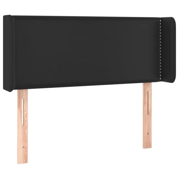 Achat VidaXL Tête De Lit Avec Oreilles Noir 103x16x78/88 Cm Similicuir 3