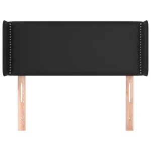 Achat VidaXL Tête De Lit Avec Oreilles Noir 103x16x78/88 Cm Similicuir 11