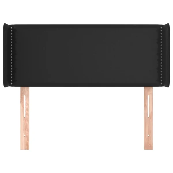 Achat VidaXL Tête De Lit Avec Oreilles Noir 103x16x78/88 Cm Similicuir 4
