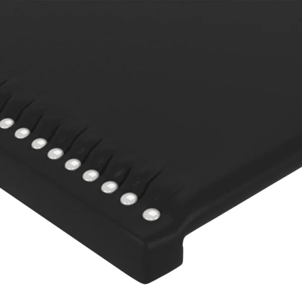 Achat VidaXL Tête De Lit Avec Oreilles Noir 103x16x78/88 Cm Similicuir 6
