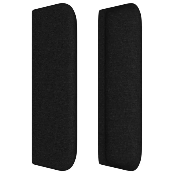 Acheter VidaXL Tête De Lit Avec Oreilles Noir 103x16x78/88 Cm Tissu 5
