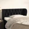 ultratendance VidaXL Tête De Lit Avec Oreilles Noir 103x23x78/88 Cm Velours 16
