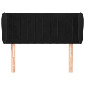 VidaXL Tête De Lit Avec Oreilles Noir 103x23x78/88 Cm Velours grande marque pas cher 11