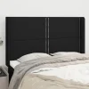 ultratendance VidaXL Tête De Lit Avec Oreilles Noir 147x16x118/128 Cm Tissu 17