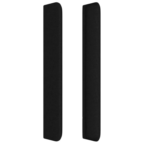 ultratendance VidaXL Tête De Lit Avec Oreilles Noir 147x16x118/128 Cm Tissu 5