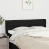 VidaXL Tête De Lit Avec Oreilles Noir 147x16x78/88 Cm Tissu boutiqued en ligne 17