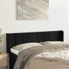 VidaXL Tête De Lit Avec Oreilles Noir 147x16x78/88 Cm Velours garantis authentique 17