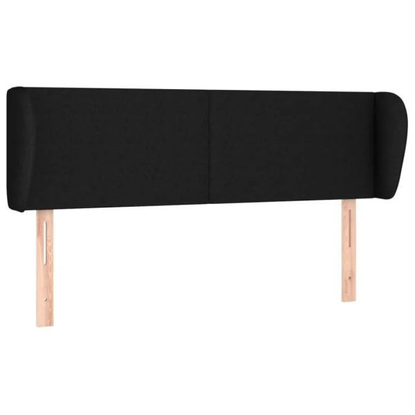 VidaXL Tête De Lit Avec Oreilles Noir 147x23x78/88 Cm Tissu mode tendance 3