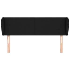 VidaXL Tête De Lit Avec Oreilles Noir 147x23x78/88 Cm Tissu mode tendance 11