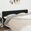 grossiste en ligne VidaXL Tête De Lit Avec Oreilles Noir 163x16x78/88 Cm Tissu 17