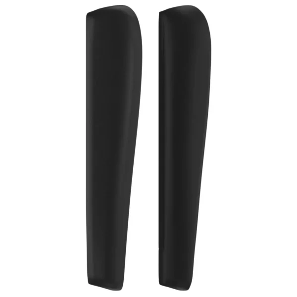 VidaXL Tête De Lit Avec Oreilles Noir 163x23x118/128 Cm Similicuir magasin pas cher 5