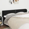 VidaXL Tête De Lit Avec Oreilles Noir 163x23x78/88 Cm Tissu Top ventes 19