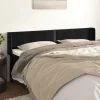 VidaXL Tête De Lit Avec Oreilles Noir 203x16x78/88 Cm Velours magasin france 14