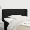 magasin paris VidaXL Tête De Lit Avec Oreilles Noir 83x16x78/88 Cm Tissu 14