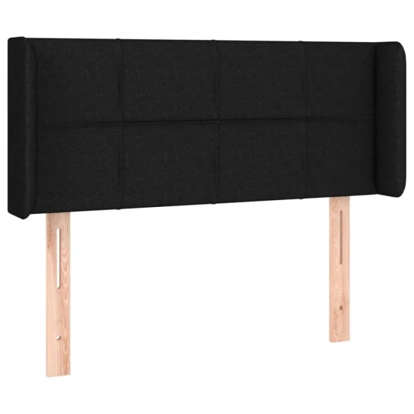 magasin paris VidaXL Tête De Lit Avec Oreilles Noir 83x16x78/88 Cm Tissu 3